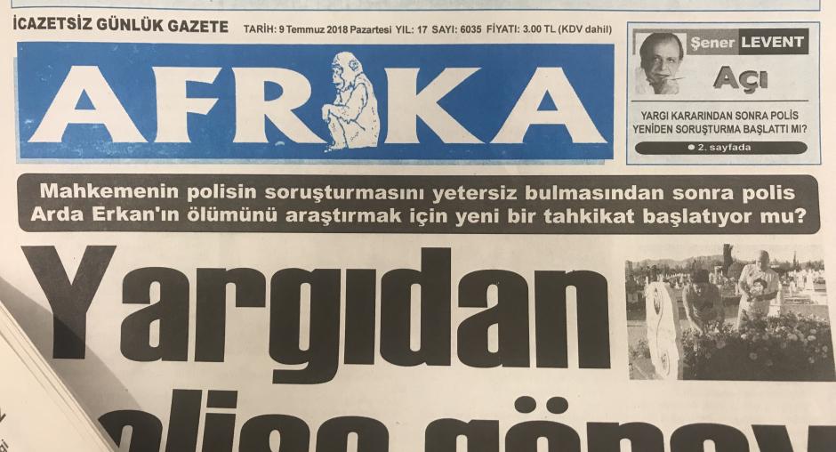 Î‘Ï€Î¿Ï„Î­Î»ÎµÏƒÎ¼Î± ÎµÎ¹ÎºÏŒÎ½Î±Ï‚ Î³Î¹Î± turkish newspaper Afrika
