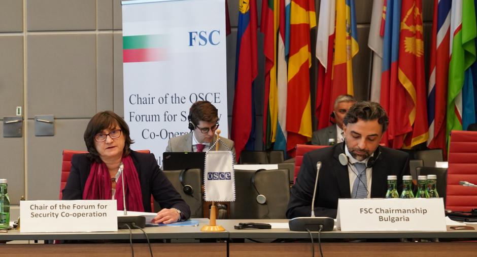 България започва да председателства FSC, докато войната на Русия срещу Украйна е в центъра на дискусиите в ОССЕ.