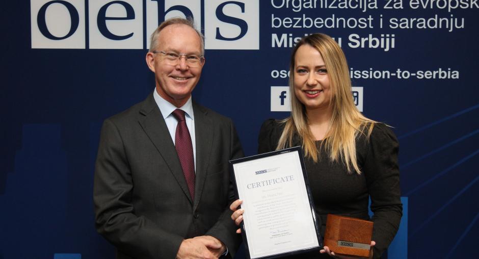 Мисија ОЕБС-а у Србији освојила је награду Личност године 2022