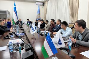 Roundtable discussion about possible changes to practices and procedures of Uzbekistan’s criminal justice institutions to improve their capacities in obtaining electronic evidence from abroad. (OSCE/Juraj Nosal)