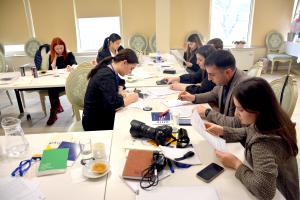 Students participate in the second edition of the Public Administration School, organized by the office of the OSCE High Commissioner on National Minorities and the Institute for European Policies and Reforms, 23 February 2024, Chisinau. (IPRE/Simion Ciochina)