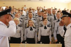 Graduation ceremony of Ukrainian cyber police officers in Kharkiv, 16 July 2016 (OSCE/Volodymyr Gontar)