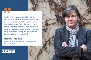 Markéta Hronková, Director and national coordinator of La Strada, Czech Republic (OSCE)