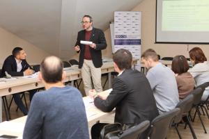 OSCE Mission trains lawyers and civil society on best practices of protecting national minorities’ access to information during a series of workshops on non-discrimination, Chisinau, 29 November 2019.   
 (OSCE/Iurie Foca)