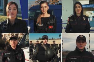 OSCE Mission to Montenegro produced six videos as part of the "We are the power of the team — For more women in policing" campaign, promoting women as police officers and showing how a career as a police officer can be an attractive employment opportunity for women. (OSCE/Screenshot)