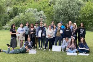 Art students and teaching staff of “Alexandru Plamadeala” Republican College of Fine Arts from Chisinau and “Victor Postoikin” Higher Education Art College in Bender took part in a four-day plein air, held in Old Orhei, 13-16 June, 2023. (OSCE/Asthic Israelean)