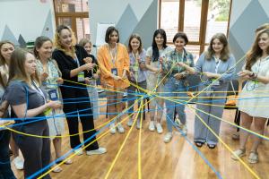 Young psychologists and social workers build soft skills at the OSCE Youth Camp in Ivano-Frankivsk Oblast, 25-29 July 2023.  (Maxym Zinchuk/OSCE)