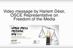 Harlem Désir, OSCE Representative on Freedom of the Media, discusses the importance of press freedom and decries all attacks on journalists across the OSCE region.