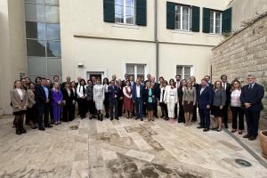 Participants attending an advanced regional asset recovery workshop, Dubrovnik, 7 November 2023. (OSCE/Merima Abdic)