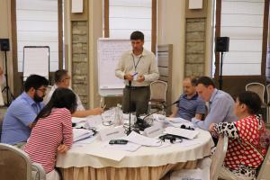 Ukrainian judges trained on gender aspects of application of the European Convention on Human Rights at a training, organised by the OSCE Project Co-ordinator near Kyiv, 31 July 2018. (OSCE/Roksolana Melnyk)
