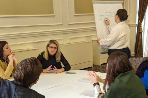 Participants of a three-day training workshop on Information literacy, gender equality, preventing violent extremism and radicalization held in North Macedonia from 5 to 7 December, 2022. (OSCE)