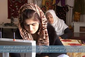 Caption of the video 'Network of Women Resource Centres in Tajikistan'. (OSCE)