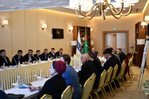 Participants at the OSCE workshop on combating money laundering through virtual assets, Ashgabat, Turkmenistan, 22 October 2025. (OSCE)