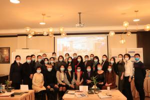 Participants of the two-day workshop on youth crime and drug use prevention, Bishkek, 24 January 2022. (OSCE/Oksana Kim)