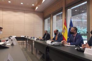  Val Richey, OSCE Special Representative for Combating Trafficking in Human Beings, meeting with the Spanish  National Anti-Human Trafficking Authorities, Madrid, 2 March 2021. (OSCE)