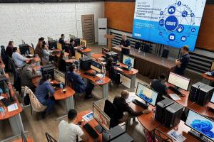 OSCE training on open-source intelligence and online investigations at the Law Enforcement Academy under the Prosecutor General’s Office of the Republic of Kazakhstan, Kosshy, 14 May 2024. (OSCE/Juraj Nosal)
