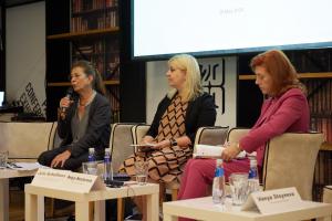 Panelists speaking at the conference on addressing human trafficking for the purpose of labour exploitation in Bulgaria (OSCE)