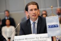 Sebastian Kurz, Minister of Foreign Affairs of Austria, speaking at a session of the OSCE Permanent Council, Vienna, 14 July 2016. (OSCE/Micky Kroell)