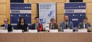 Panelists at an OSCE workshop on asset recovery and extended confiscation in Tirana, 28 January 2025. (OSCE/Joana Karapataqi)