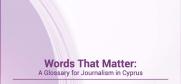 cover: Words That Matter: A Glossary for Journalism in Cyprus (OSCE)