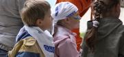 Діти беруть участь у вікторині, присвяченій темі фундаментальних прав людини під час заходу, підтриманого Координатором проектів ОБСЄ в Україні, Київ, 22 вересня, 2012 р.  (OSCE/Тетяна Руденко)