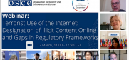 Keynote speakers at the Webinar “Terrorist Use of the Internet: Designation of Illicit Content Online and Gaps in Regulatory Frameworks”, 12 March 2021. (OSCE)