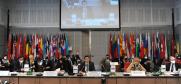 The opening session of the 22nd Conference of the Alliance against Trafficking in Persons, Vienna, 4 April 2022. (OSCE/Micky Kroell)