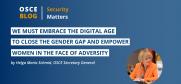 For International Women’s Day, Helga Maria Schmid expresses solidarity with women facing adversity in recent months and reflects on the OSCE’s work around this year’s theme on the digital age and its impact on the lives of women and girls.