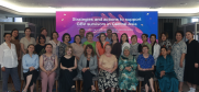 OSCE Senior Adviser on Gender Issues, Lara Scarpitta with the participants of the regional networking and capacity-building training in Tashkent, 21 June 2023. (OSCE)