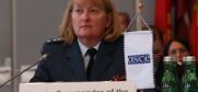 Major General Tammy L. Harris, Deputy Commander of the Canadian Air Force during Forum for Security Co-operation’s session on United Nations Security Council Resolution (UNSCR) 1325 on Women, Peace and Security, Vienna, 13 September 2017. (OSCE/Julia Shropshire)