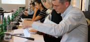 Participants of the workshop on identifying victims of human trafficking in migration flows organized jointly by the OSCE Office of the Special Representative and Co-ordinator for Combating Trafficking in Human Beings (OSR/CTHB) and the OSCE’s field operations in South-Eastern Europe, Sarajevo, 18 July 2019. (OSCE Mission to Bosnia and Herzegovina)