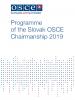 cover Priorities of the Slovak 2019 OSCE Chairmanship (OSCE)