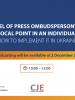 Model of Press Ombudsperson\Media Ethics Focal Point in an Individual Media