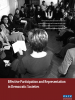 Front cover of an ODIHR brochure on Effective Participation and Representation in Democratic Societies (OSCE)