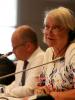 Kate Adie, BBC journalist, delivering her keynote speech at the conference Media freedom in volatile environments, Vienna, 19 June 2017. (OSCE/Julia Shropshire)