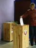A voter casting her ballot at a polling station in Lagoisk, 23 September 2012.

 
 (OSCE/Thomas Rymer)