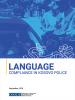 Cover page of Language Compliance in Kosovo Police report (OSCE)