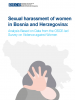 Cover of the Report on Sexual Harassment of Women in Bosnia and Herzegovina (OSCE)