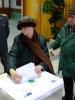 A voter casts her ballot at a polling station in Moscow during Russia's Presidential election, 4 March 2012.  (OSCE/Bernhard Knoll)