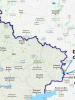 A map marked with the Russian checkpoints Gukovo and Donetsk, where OSCE Observers are stationed. (Google Maps)