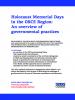 Flyer for the Holocaust Memorial Days in the OSCE Region – An overview of governmental practices (OSCE)