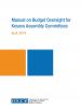 Cover of "Manual on Budget Oversight for Kosovo Assembly Committees" (OSCE/Edon Muhaxheri)