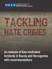 Cover for the Tackling Hate Crimes: Analysis of bias-motivated incidents in Bosnia and Herzegovina (OSCE)