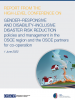 Report from the High-level Conference on gender–responsive and disability–inclusive disaster risk reduction 
policies and management in the OSCE region and the OSCE partners for co-operation
 (OSCE)