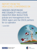 Report from the High-level Conference on gender–responsive and disability–inclusive disaster risk reduction 
policies and management in the OSCE region and the OSCE partners for co-operation
 (OSCE)