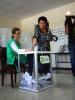 A voter casts her ballot in Gori during the Georgian parliamentary elections, 1 October 2012.  (OSCE/Thomas Rymer)