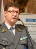 Commander of the Swiss Air Force, Lieutenant General Aldo C. Schellenberg, speaking at a commemorative event at the Military History Museum of the Austrian Armed Forces to mark 20 years of the OSCE Code of Conduct on Politico-Military Aspects of Security, Vienna, 8 July 2014. (OSCE/Shiv Sharma)