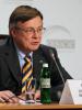 The OSCE Chairperson-in-Office, Ukraine’s Foreign Minister Leonid Kozhara, speaking at  a press conference after the closing of the 20th OSCE Ministerial Council, Kyiv, 6 December 2013. (OSCE)
