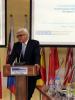 OSCE Chairperson-in-Office and Germany’s Foreign Minister Frank-Walter Steinmeier addresses border officials from Kyrgyzstan and Tajikistan participating in a course at the OSCE Office in Tajikistan’s Border Management Staff College. Dushanbe, 1 April 2016. (OSCE/Ilona Kazaryan)