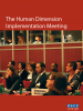 Front cover of the factsheet on the Human Dimension Implementation Meeting (OSCE)